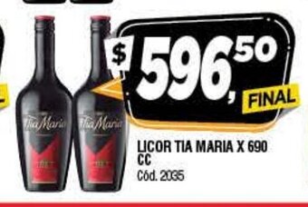 Supermercados Yaguar Licor Tia Maria x 690 cc oferta