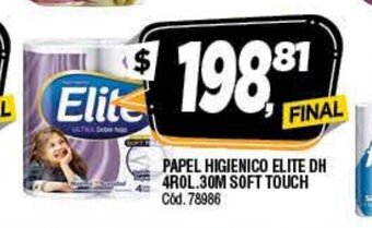 Supermercados Yaguar Papel Higienico Elite Dh 4rol.30m Soft Touch oferta