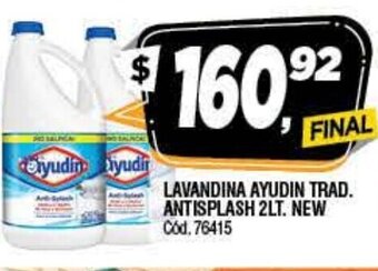 Supermercados Yaguar Ayudin Lavandina Trad. Antisplash 2lt. New oferta