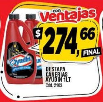 Supermercados Yaguar Destapa Canerias Ayudin 1lt oferta