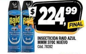 Supermercados Yaguar Insecticida Raid Azul Mmm 370c Nuevo oferta