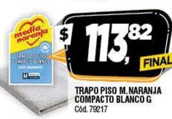 Supermercados Yaguar Trapo Piso M.Naranja Compacto Blanco G oferta