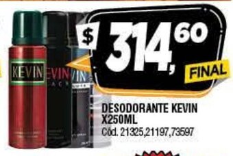 Supermercados Yaguar Desodorante Kevin x250ml oferta