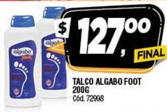 Supermercados Yaguar Talco Algabo Foot 200g oferta