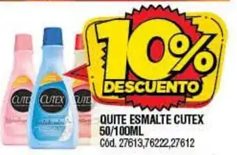 Supermercados Yaguar Quite Esmalte Cutex 50/100ml oferta