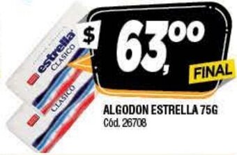 Supermercados Yaguar Algodon Estrella 75g oferta