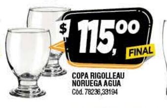 Supermercados Yaguar Copa Rigolleau Noruega Agua oferta