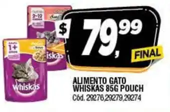 Supermercados Yaguar Alimento Gato Whiskas 85g Pouch oferta