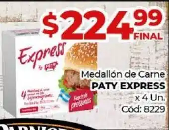 Diarco Paty Express Medallón de Carne x 4un oferta