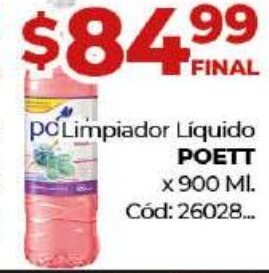 Diarco Poett Limpiador Liquido x 900ml oferta