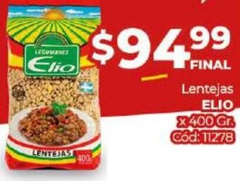 Diarco Elio Lentejas x 400gr oferta