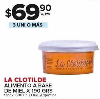 Carrefour Maxi Alimento a base de miel la clotilde 190g oferta