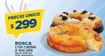 Carrefour Maxi Rosca con crema 400g oferta