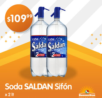 Supermercados Buenos Días Soda Saldan Sifón x 2 lt oferta
