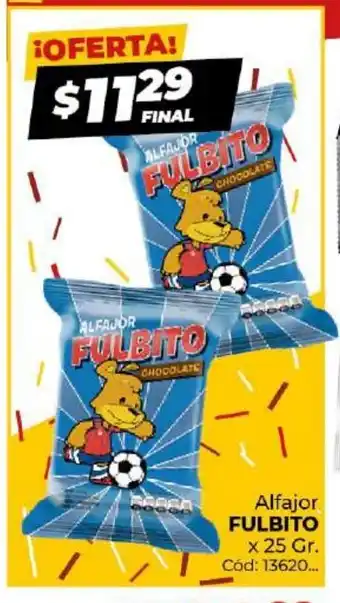 Diarco Fulbito Alfajor x 25 Gr. oferta