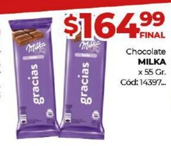 Diarco Milka Chocolate x 55 Gr. oferta