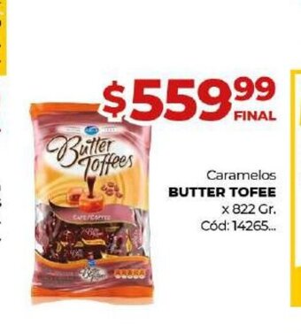 Diarco Butter Tofee Caramelos x 822 Gr oferta