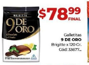 Diarco 9 De Oro Galletitas Brigitte x 120 Gr. oferta