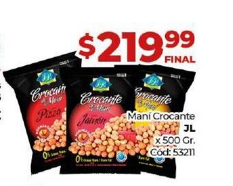 Diarco JL Mani Crocante x 500 Gr. oferta