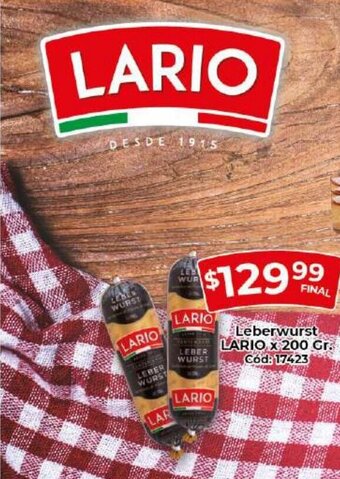 Diarco Lario Leberwurst x 200 Gr. oferta