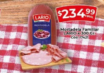 Diarco Lario Mortadela Familiar x 300 Gr oferta