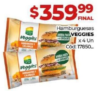 Diarco Veggies Hamburguesas x 4 Un oferta