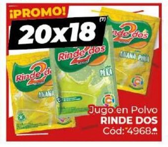 Diarco Rinde Dos Jugo en Polvo oferta