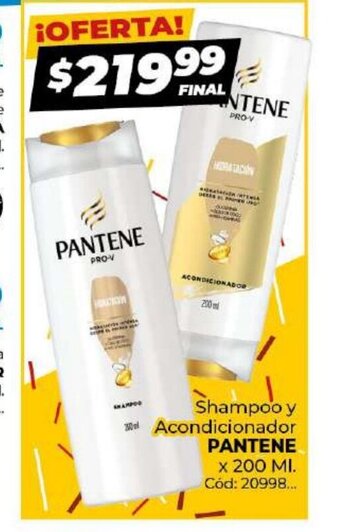 Diarco Pantene Shampoo y Acondicionador x 200 ml oferta