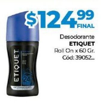 Diarco Etiquet Desodorante Roll On x 60 Gr. oferta