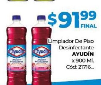 Diarco Ayudín Limpiador De Piso Desinfectante x 900 Ml. oferta