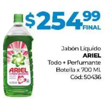 Diarco Ariel Jabón Liquido Todo + Perfumante Botella x 700 Ml. oferta