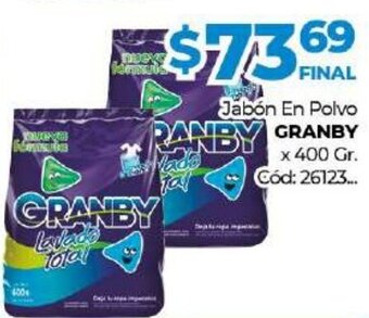 Diarco Granby Jabón En Polvo x 400 Gr. oferta