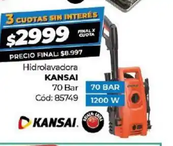 Diarco Kansai Hidrolavadora 70 Bar oferta