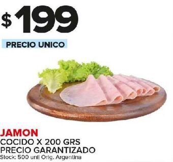 Carrefour Maxi Jamón cocido 200g oferta