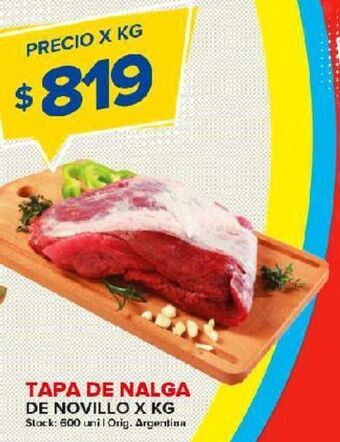Carrefour Maxi Tapa de nalga de novillito kg oferta