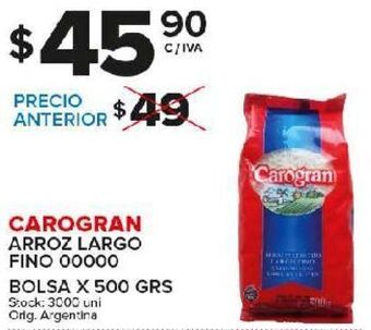 Carrefour Maxi Arroz largo carogran 500g oferta