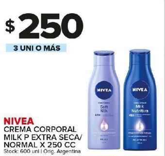 Carrefour Maxi Crema corporal nivea 250cc oferta