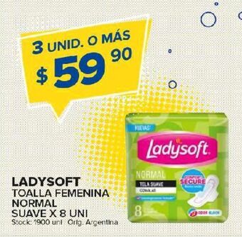 Carrefour Maxi Toallas femeninas ladysoft 8un oferta