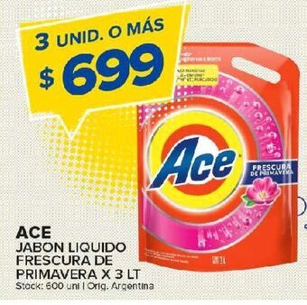 Carrefour Maxi Jabón líquido ace 3lt oferta