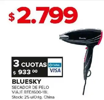 Carrefour Maxi Secador de pelo blusky oferta