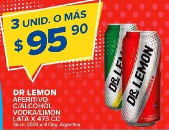 Carrefour Maxi Aperitivos dr. lemon 473cc oferta