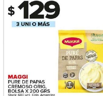 Carrefour Maxi Puré de papas maggi oferta