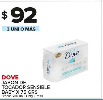 Carrefour Maxi Jabón de tocador dove oferta