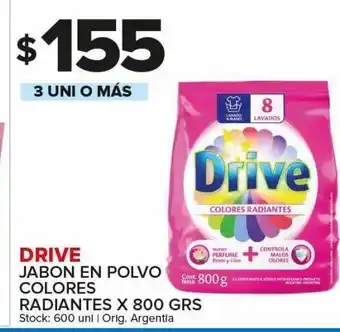 Carrefour Maxi Jabón en polvo drive colores rad. 800g oferta