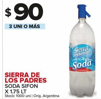 Carrefour Maxi Soda sierra de los padres sifon x 1,75l oferta