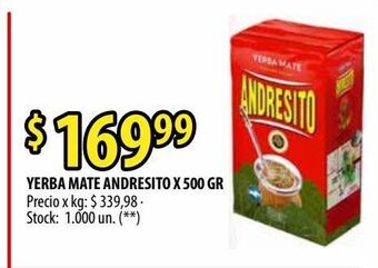 Punto Mayorista Yerba mate andresito oferta