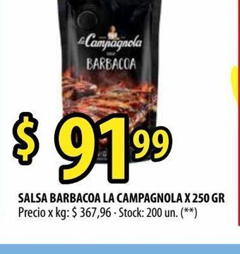 Punto Mayorista Salsa barbacoa la campagnola oferta