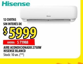 Punto Mayorista Aire acondicionado hisense oferta