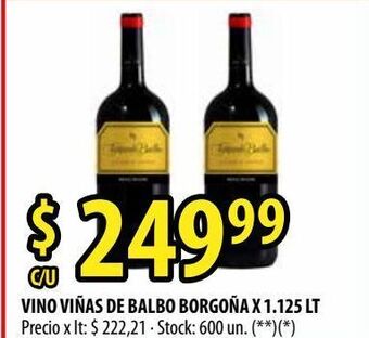 Punto Mayorista Vino viñas de balbo oferta