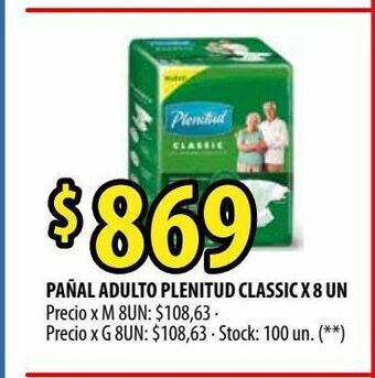 Punto Mayorista Pañales para adultos plenitud oferta